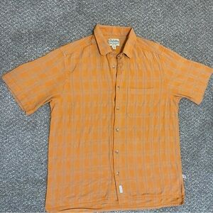 Cabela's Casual Orange Button Down Shirt